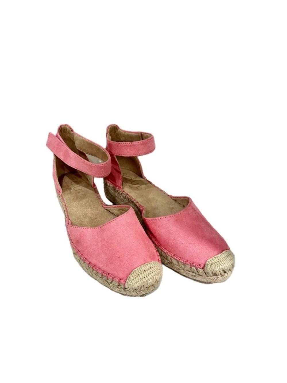 Naturalizer, Soul Wren Pink Espadrille ankle strap Sandals, Size 7